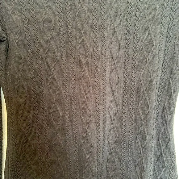 🖤Collared Knit Black and White Long Sleeve Dress (S) - Picture 5 of 8